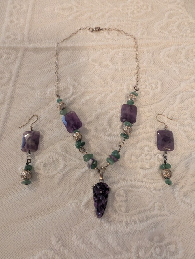 Amethyst and Aventurine set